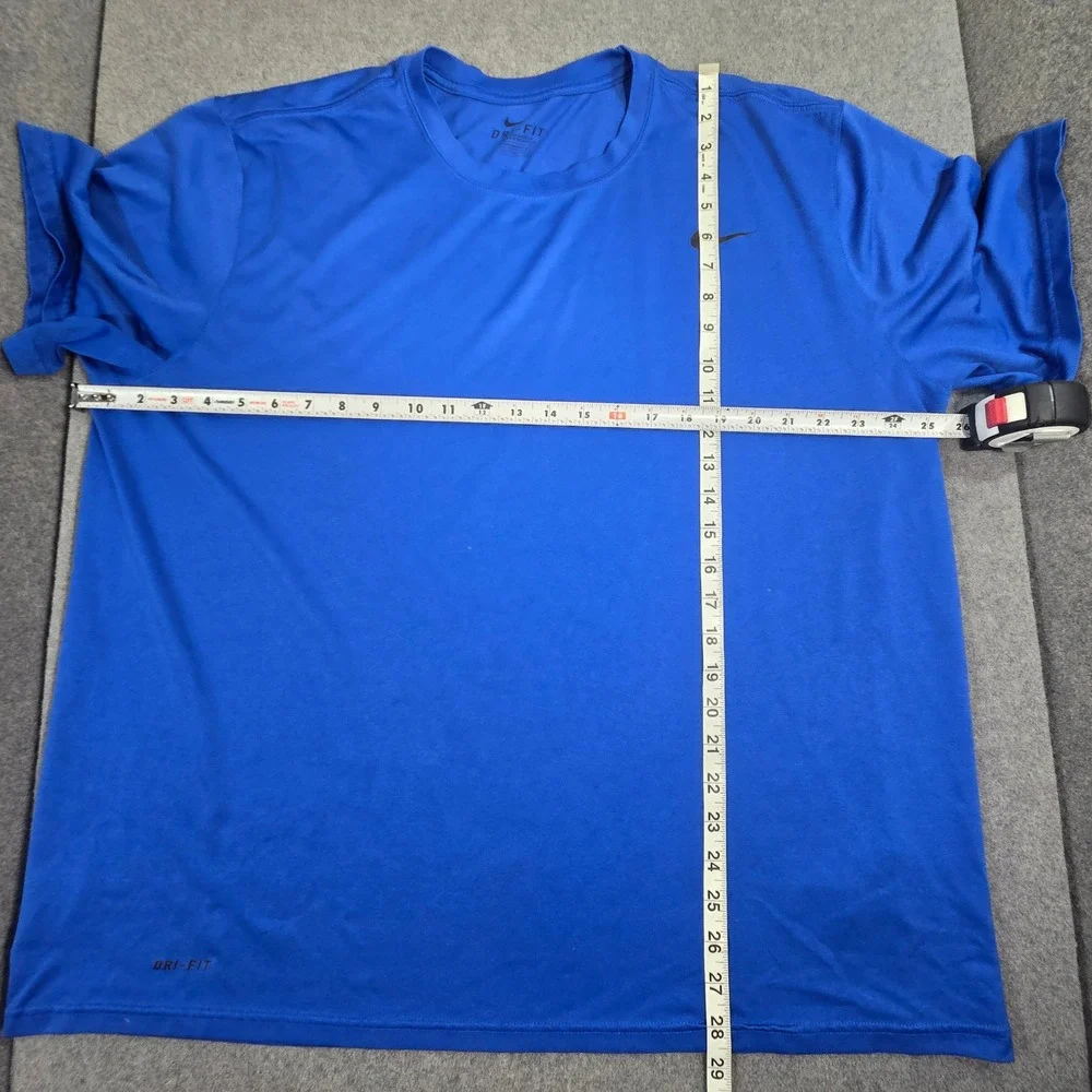 Nike Dri-FIT Mens XXL Royal Blue Short Sleeve Performance Athletic T-Shirt